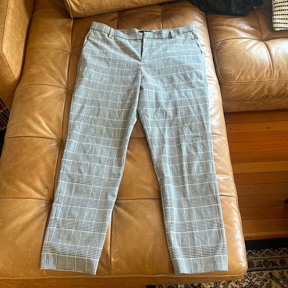 Plaid pattern H&M pants.